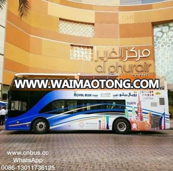 66 seater half open top sightseeing bus with GCC certificate